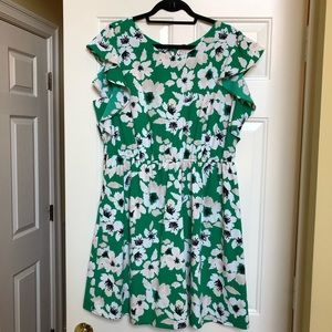 Green Floral Target Dress